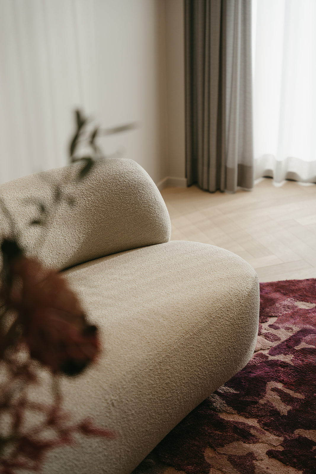 Huis Cumont — design detail bouclé