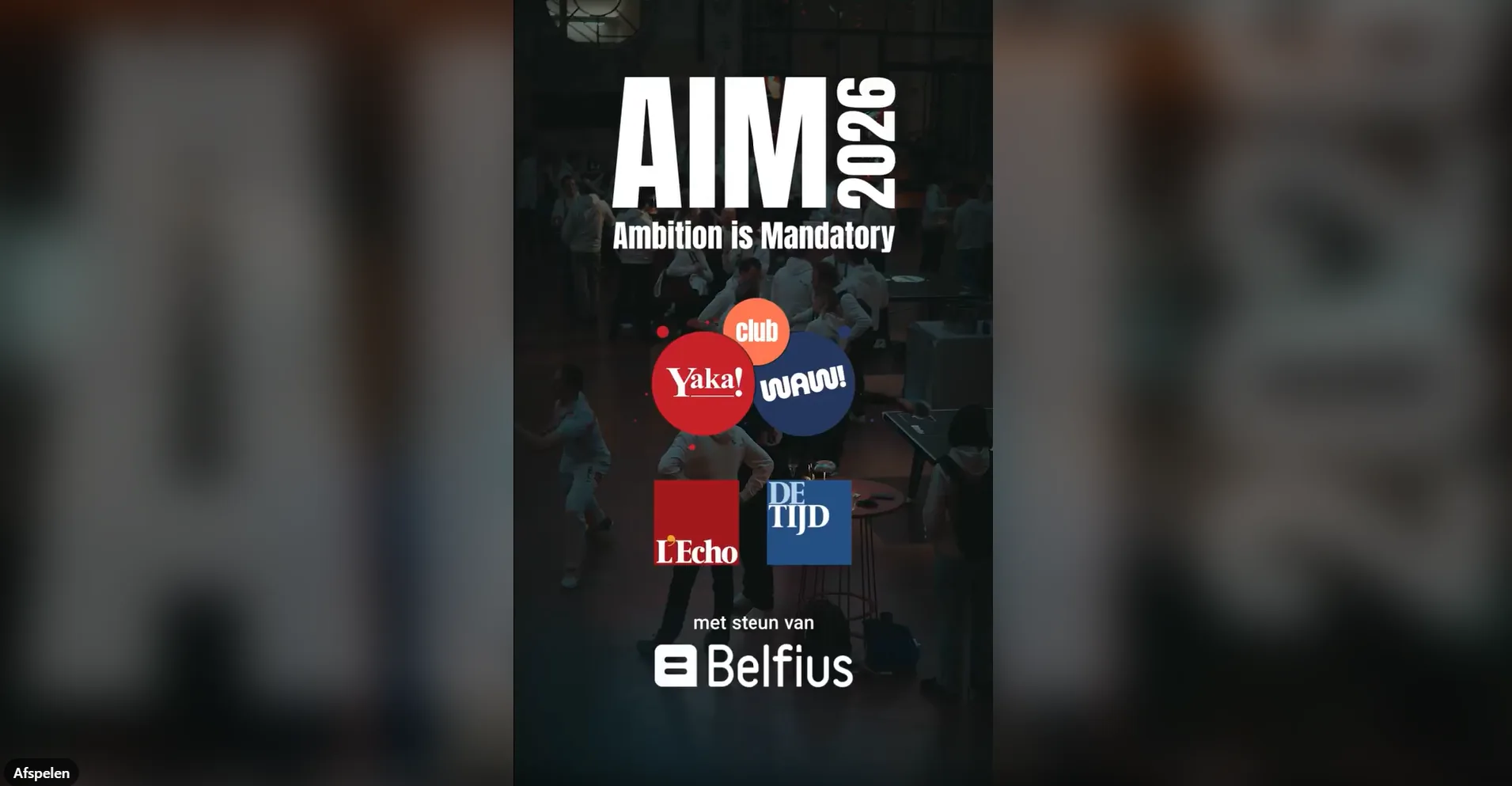 AIM2026: Ambition is Mandatory in het Wintercircus te Gent